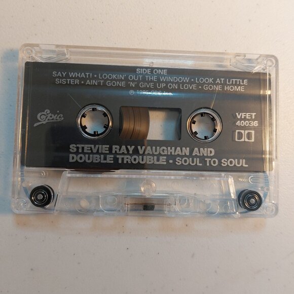 Stevie Ray Vaughan and Double Trouble~ Soul to Soul (cassette tape, 1985) tested - Picture 2 of 3